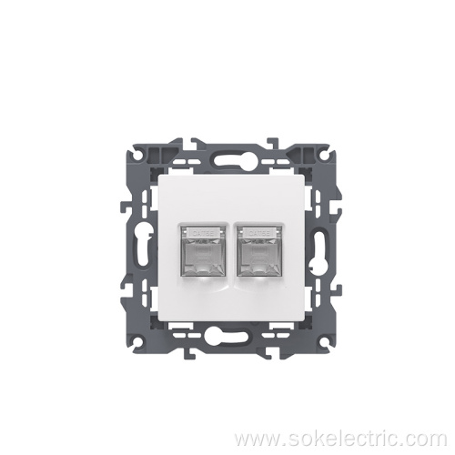 CAT3 Double TEL Power Outlet Europe standard